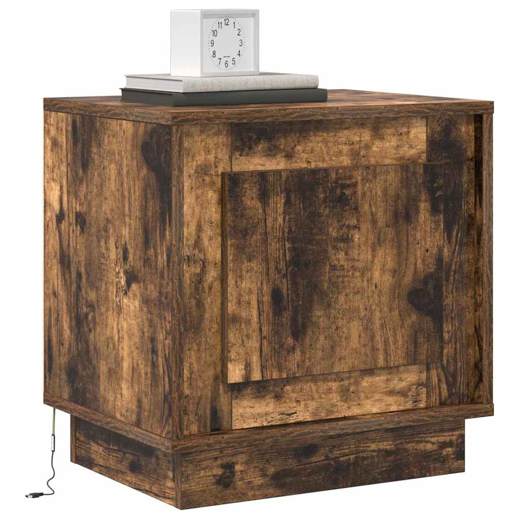 Armadio da Notte 2 pcs Rovere fumÃ© 44 x 34,5 x 45 cm