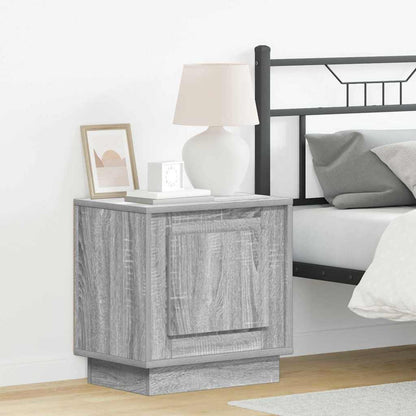 Armadio da Notte Grigio 44 x 34,5 x 45 cm Legno multistrato