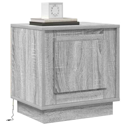 Armadio da Notte Grigio 44 x 34,5 x 45 cm Legno multistrato