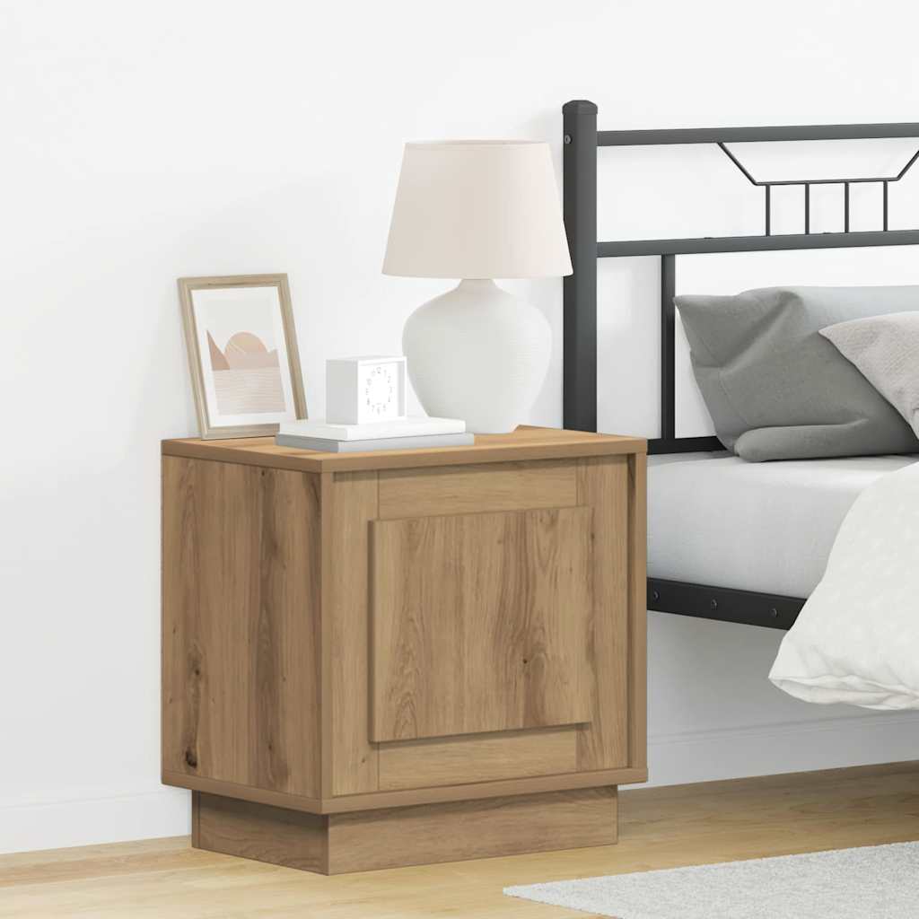 Armadio da Notte 2 pcs Rovere artigianale 44 x 34,5 x 45 cm