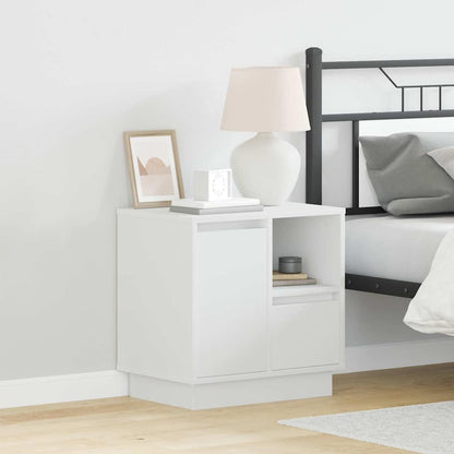 Armadio da Notte con cassetto 2 pcs Bianco 50 x 34,5 x 50 cm.