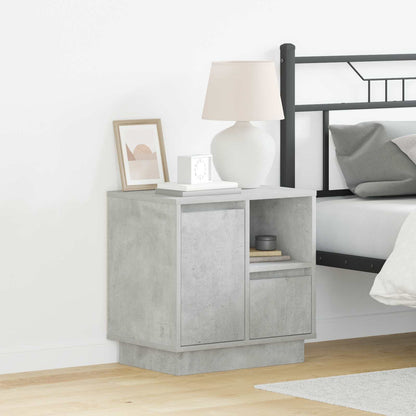Armadio da Notte con cassetto Grigio cemento 50 x 34,5 x 50 cm.