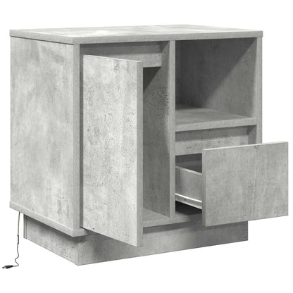 Armadio da Notte con cassetto Grigio cemento 50 x 34,5 x 50 cm.