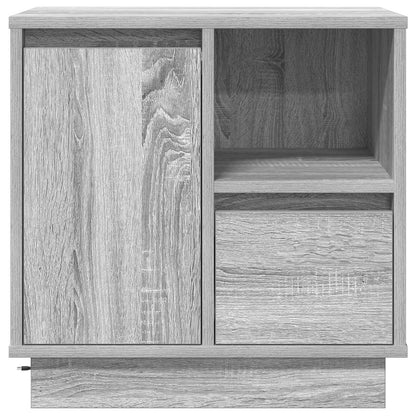 Armadio da Notte Grigio 50 x 34,5 x 50 cm. Legno multistrato
