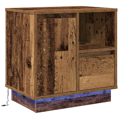Armadio da Notte 2 pcs Legno vecchio 50 x 34,5 x 50 cm.