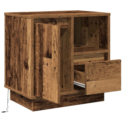 Armadio da Notte 2 pcs Legno vecchio 50 x 34,5 x 50 cm.