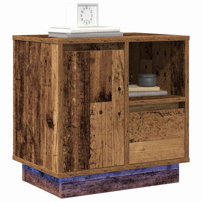 Armadio da Notte 2 pcs Legno vecchio 50 x 34,5 x 50 cm.