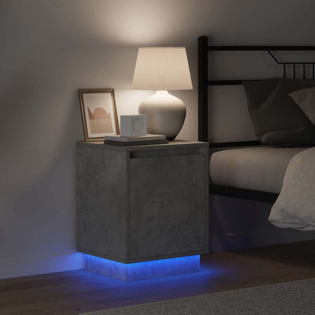 Armadio da Notte 2 pcs Grigio cemento 39 x 34,5 x 50 cm