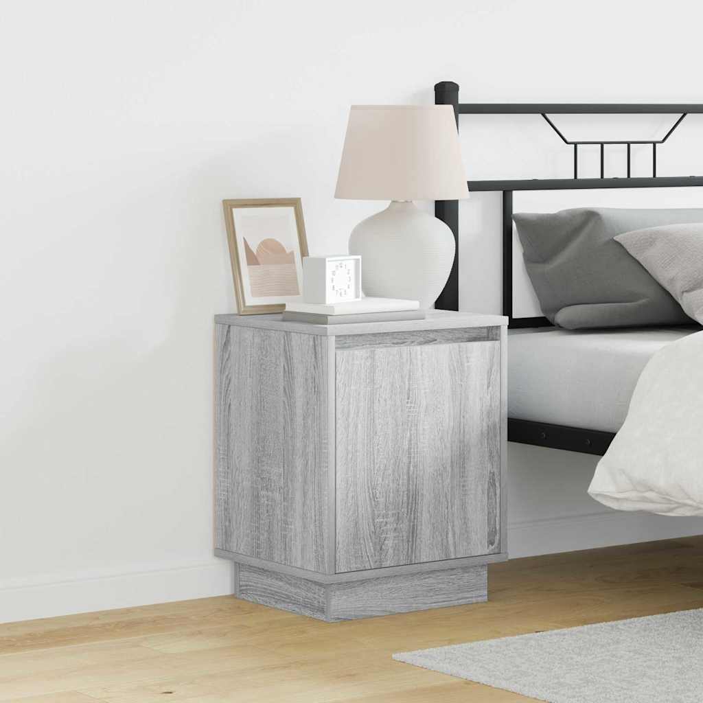 Armadio da Notte 2 pcs Grigio 39 x 34,5 x 50 cm