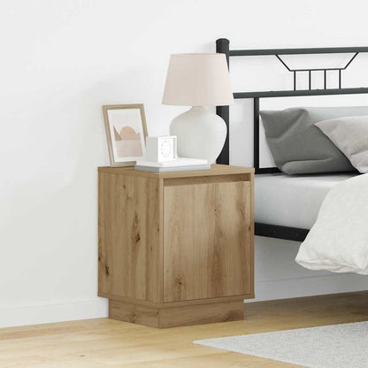 Armadio da Notte 2 pcs Rovere artigianale 39 x 34,5 x 50 cm