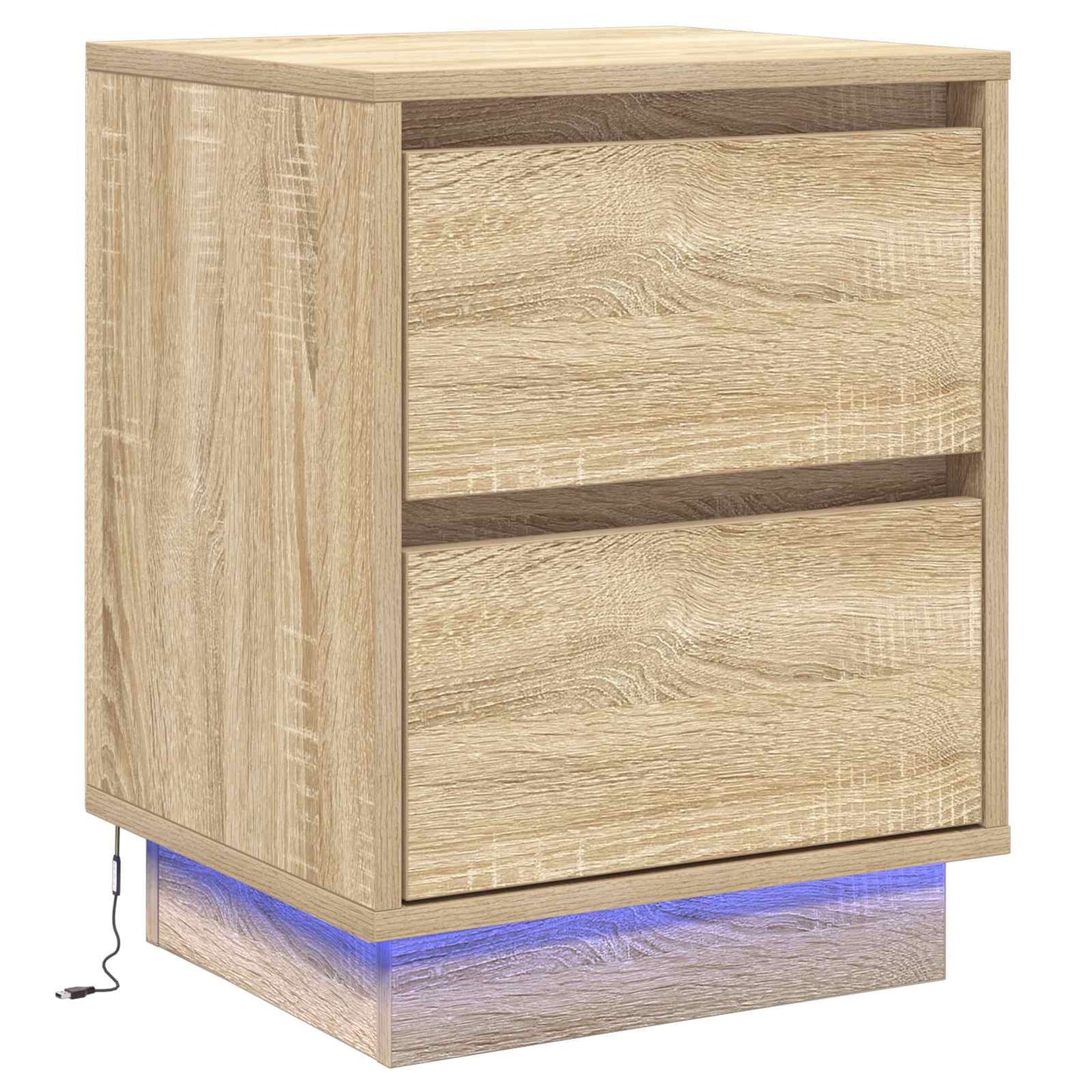 Armadio da Notte con cassetto Rovere Sonoma 39 x 34,5 x 50 cm