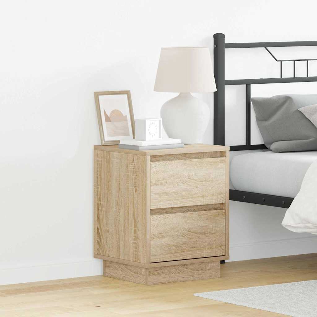 Armadio da Notte 2 pcs Rovere Sonoma 39 x 34,5 x 50 cm