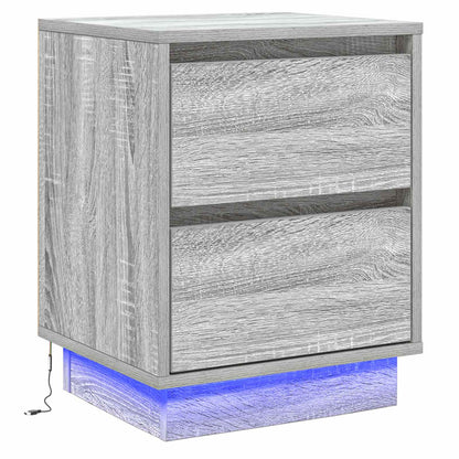 Armadio da Notte Grigio 39 x 34,5 x 50 cm Legno multistrato