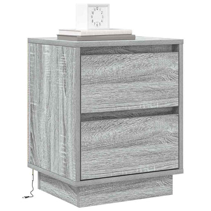 Armadio da Notte Grigio 39 x 34,5 x 50 cm Legno multistrato