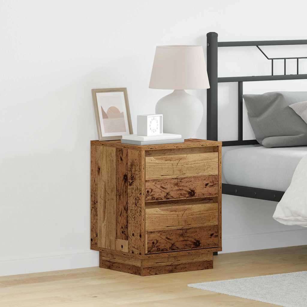 Armadio da Notte 2 pcs Legno vecchio 39 x 34,5 x 50 cm