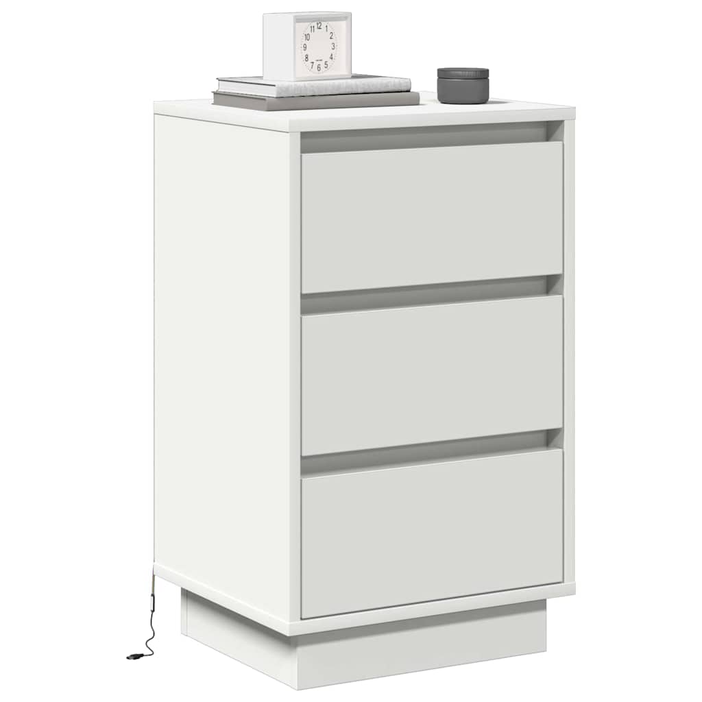 Armadio da Notte Bianco 39 x 34,5 x 65 cm Legno multistrato