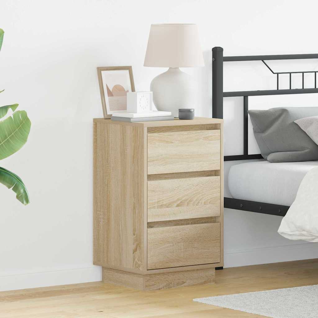 Armadio da Notte con cassetto Rovere Sonoma 39 x 34,5 x 65 cm