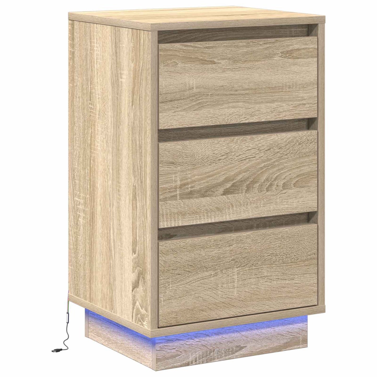 Armadio da Notte con cassetto Rovere Sonoma 39 x 34,5 x 65 cm