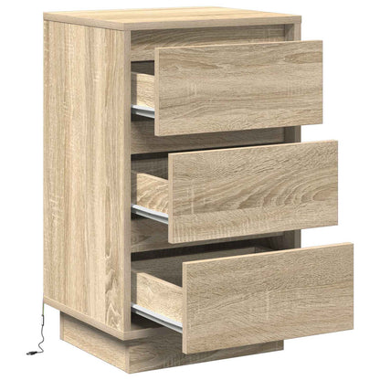 Armadio da Notte con cassetto Rovere Sonoma 39 x 34,5 x 65 cm