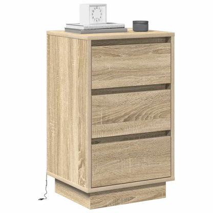 Armadio da Notte con cassetto Rovere Sonoma 39 x 34,5 x 65 cm