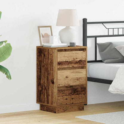 Armadio da Notte con cassetto Legno vecchio 39 x 34,5 x 65 cm