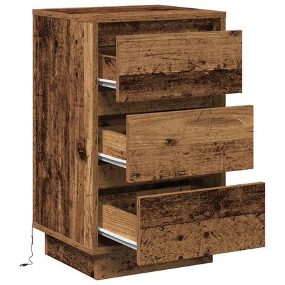 Armadio da Notte con cassetto Legno vecchio 39 x 34,5 x 65 cm