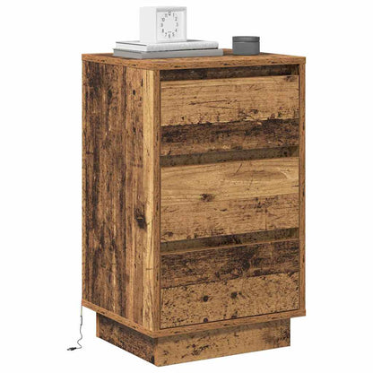 Armadio da Notte con cassetto Legno vecchio 39 x 34,5 x 65 cm
