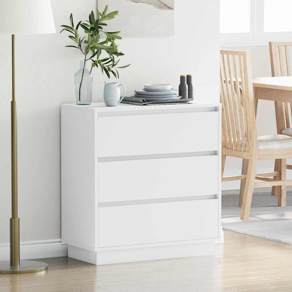 Armadio da Notte Bianco 71 x 34,5 x 75 cm Legno multistrato
