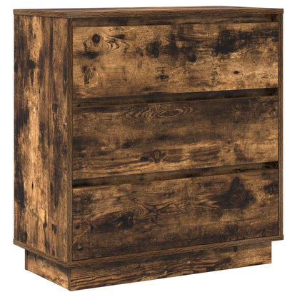 Armadio da Notte con cassetto Rovere fumÃƒÂ© 71 x 34,5 x 75 cm