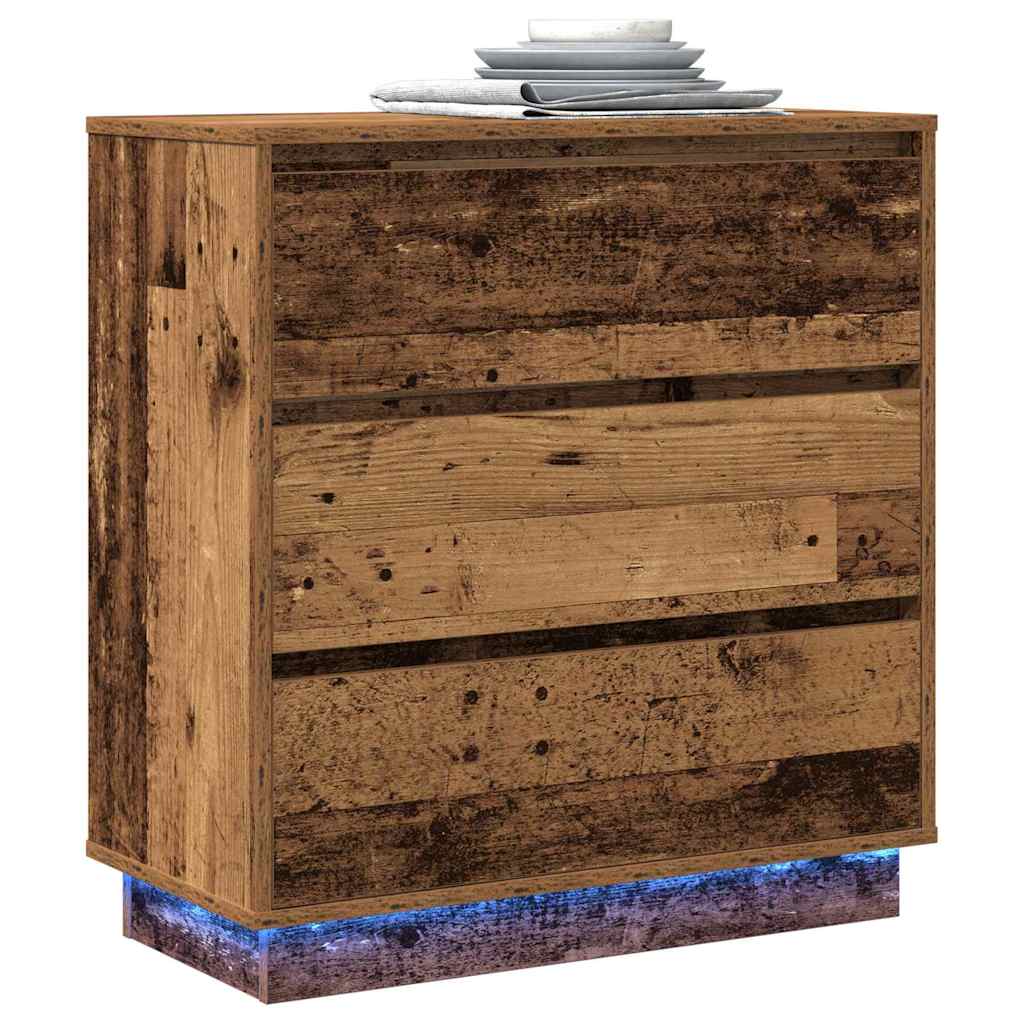 Armadio da Notte con cassetto Legno vecchio 71 x 34,5 x 75 cm