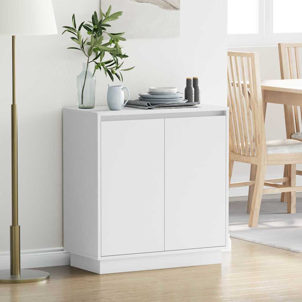 Madia LED con porta Bianco 71 x 34,5 x 75 cm Legno multistrato