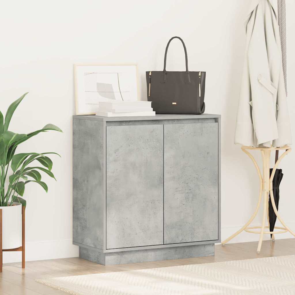 Madia LED Grigio cemento 71 x 34,5 x 75 cm Legno multistrato