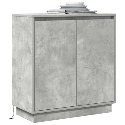 Madia LED Grigio cemento 71 x 34,5 x 75 cm Legno multistrato