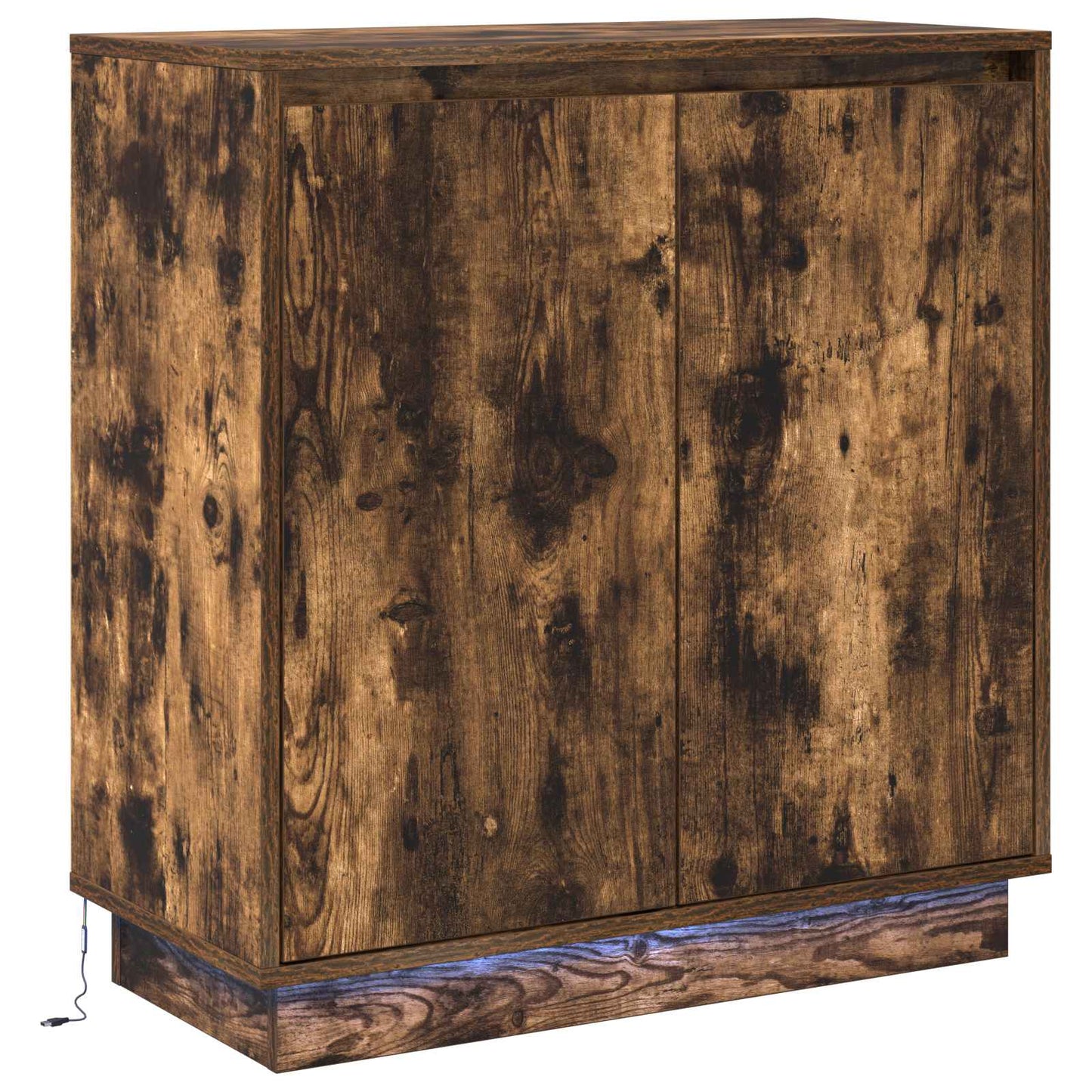 Madia LED Rovere fumÃ© 71 x 34,5 x 75 cm Legno multistrato