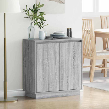 Madia LED Grigio Sonoma 71 x 34,5 x 75 cm Legno multistrato