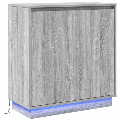 Madia LED Grigio Sonoma 71 x 34,5 x 75 cm Legno multistrato