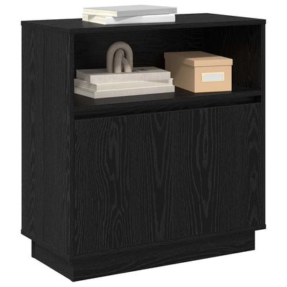 Madia LED Rovere Nero 71 x 34,5 x 75 cm Legno multistrato