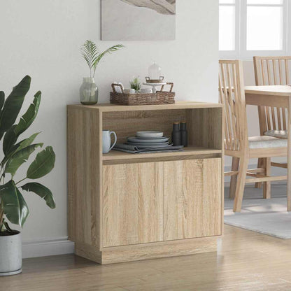 Madia LED Rovere Sonoma 71 x 34,5 x 75 cm Legno multistrato