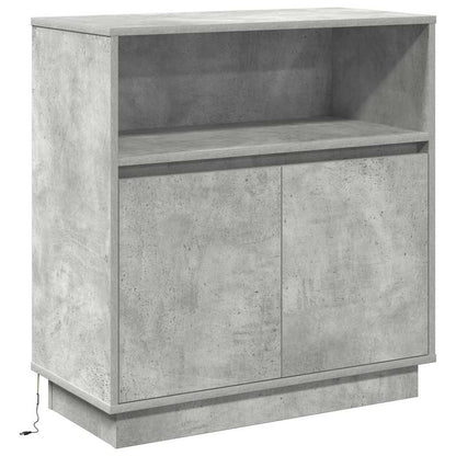 Madia LED Grigio cemento 71 x 34,5 x 75 cm Legno multistrato