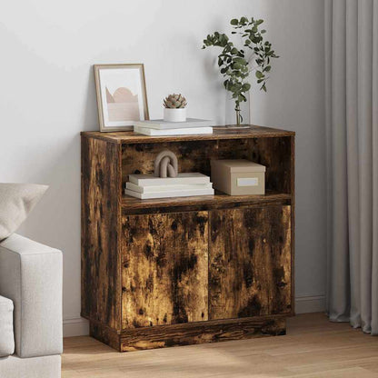 Madia LED Rovere fumÃ© 71 x 34,5 x 75 cm Legno multistrato