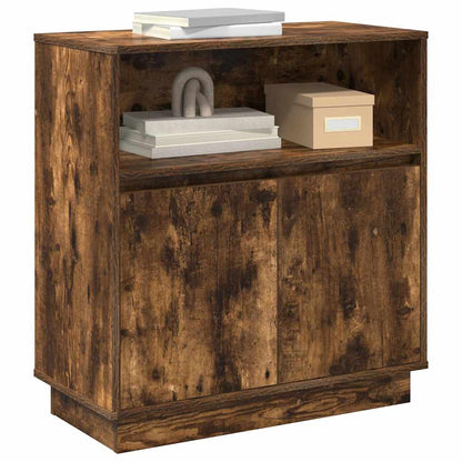 Madia LED Rovere fumÃ© 71 x 34,5 x 75 cm Legno multistrato
