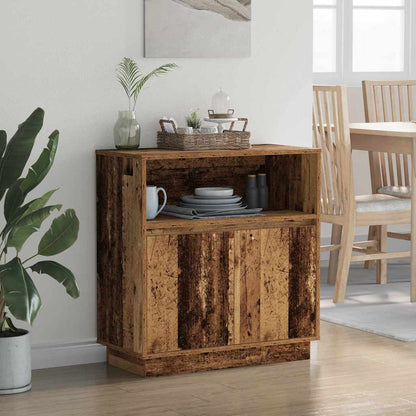 Madia LED Legno vecchio 71 x 34,5 x 75 cm Legno multistrato