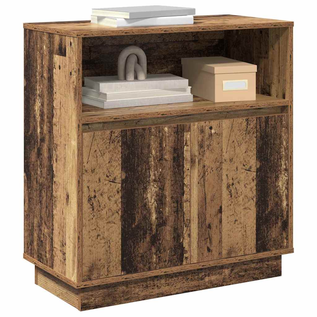 Madia LED Legno vecchio 71 x 34,5 x 75 cm Legno multistrato