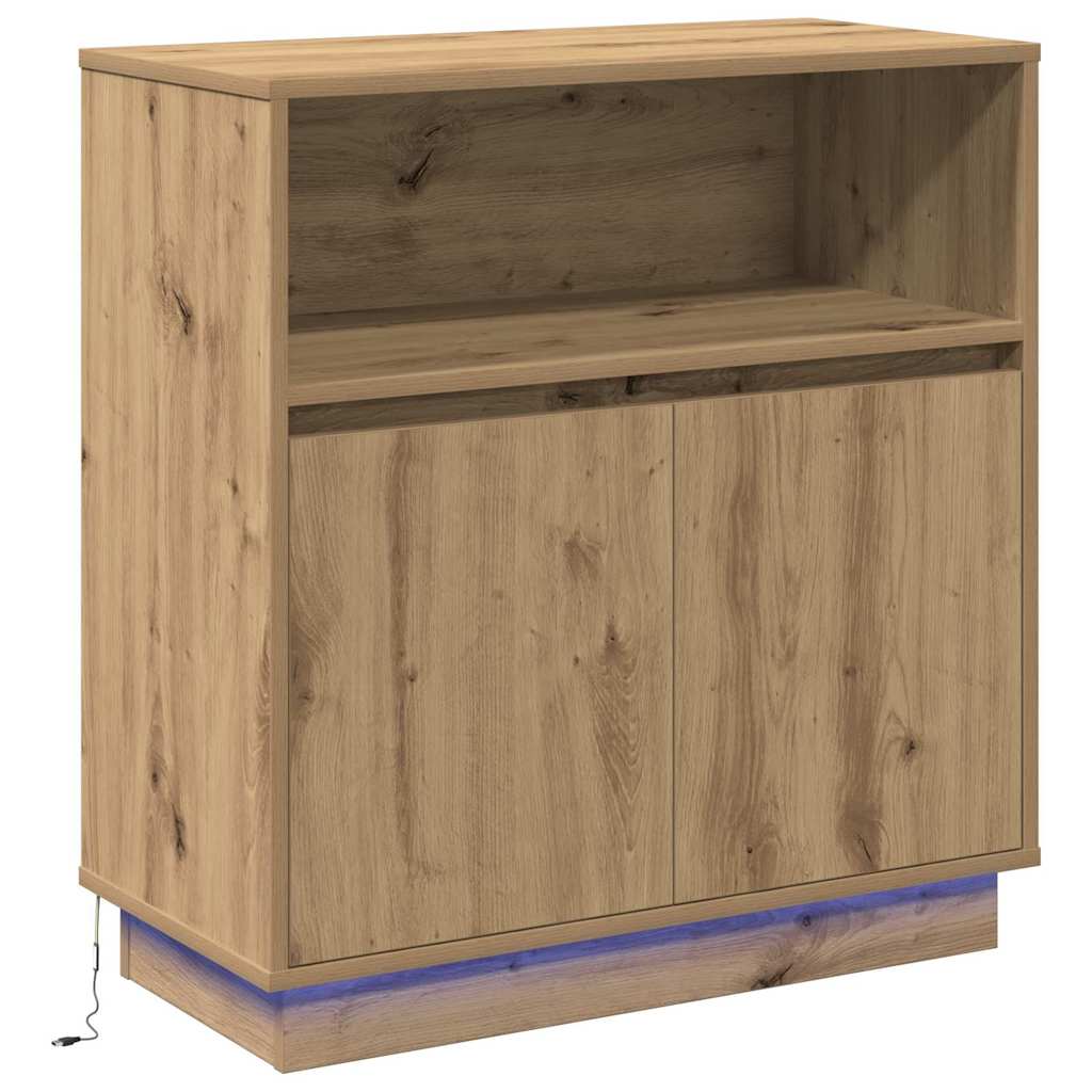 Madia LED Rovere artigianale 71 x 34,5 x 75 cm