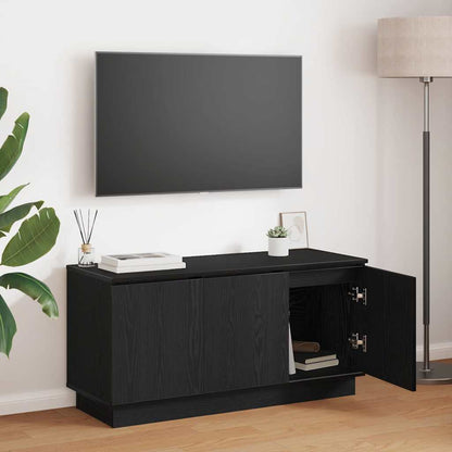 Mobile TV Rovere Nero 100 x 38 x 49 cm Legno multistrato