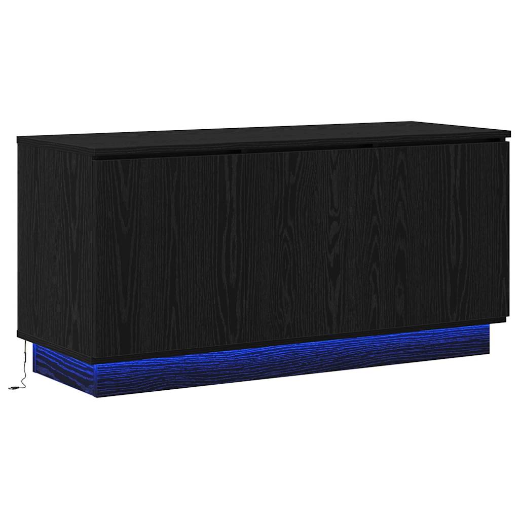 Mobile TV Rovere Nero 100 x 38 x 49 cm Legno multistrato