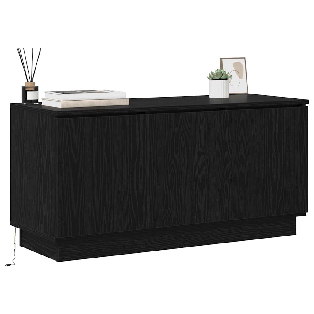 Mobile TV Rovere Nero 100 x 38 x 49 cm Legno multistrato