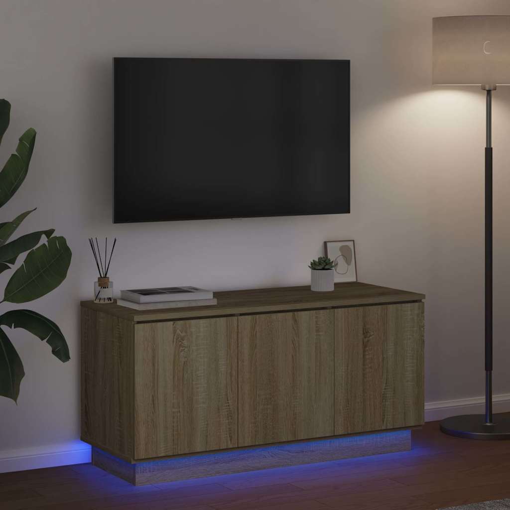 Mobile TV Rovere Sonoma 100 x 38 x 49 cm Legno multistrato