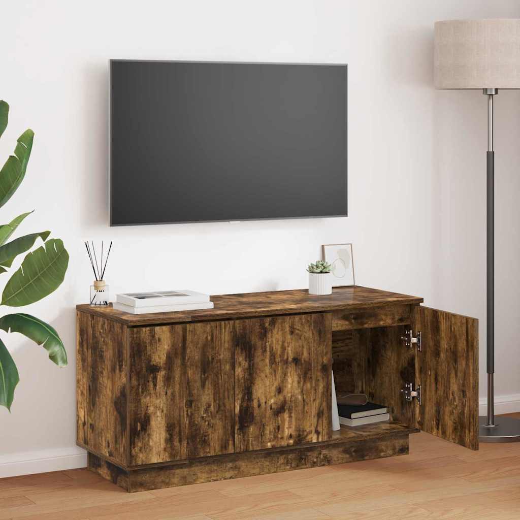 Mobile TV Rovere fumÃ© 100 x 38 x 49 cm Legno multistrato