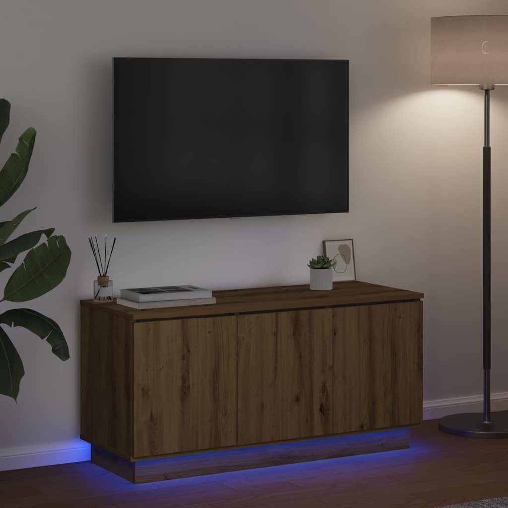 Mobile TV Rovere artigianale 100 x 38 x 49 cm Legno multistrato